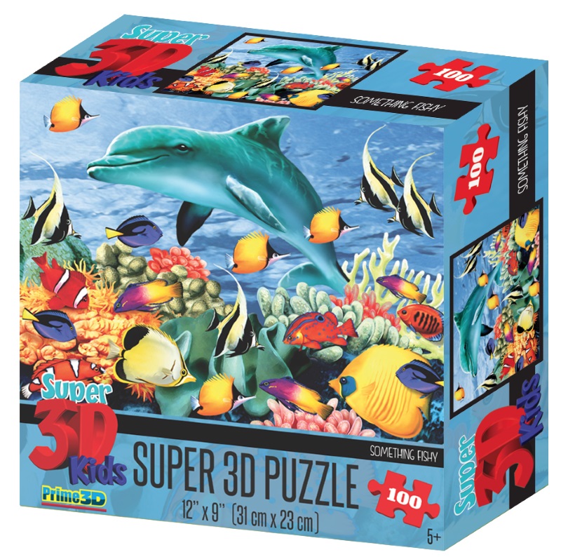 3Dパズル（100ピース）魚がいっぱい][おもちゃ : パズル][大阪 